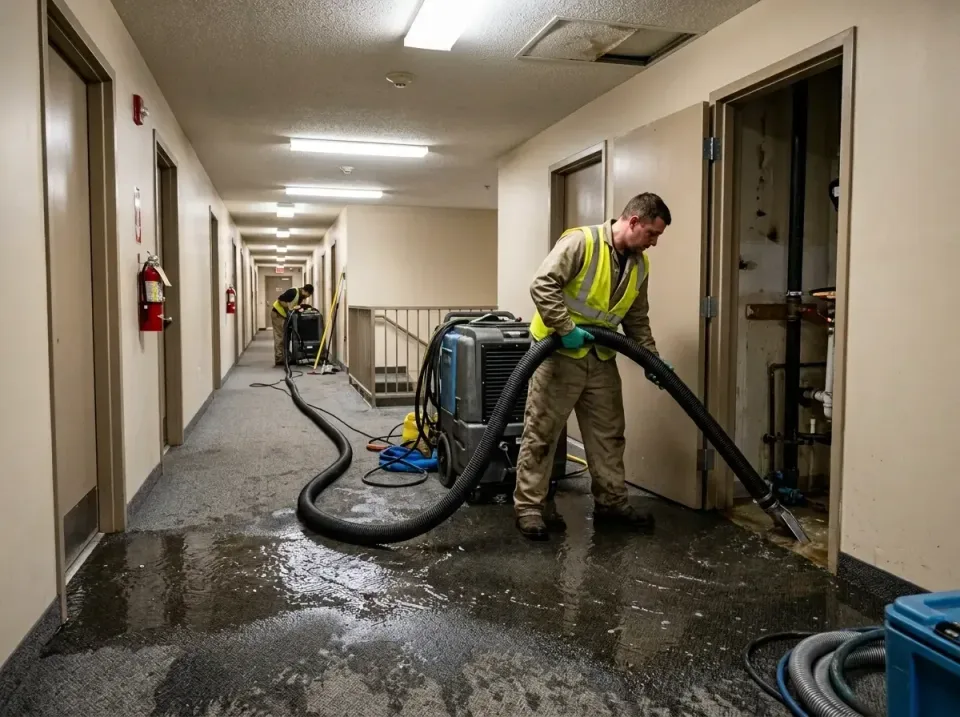 multi-unit-apartment-hallway-f-005 — frequently asked questions, Emergency Burst Pipe Water Extraction & Removal in Lake Mat…